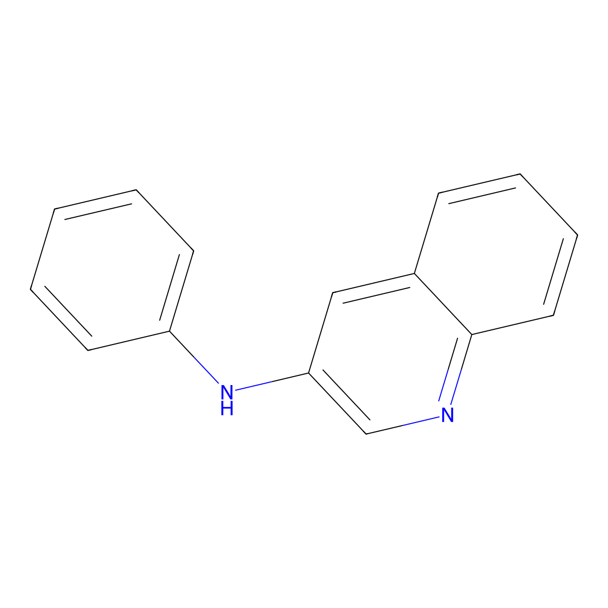 N-phenylquinolin-3-amine molecular structure, CAS 108618-27-5