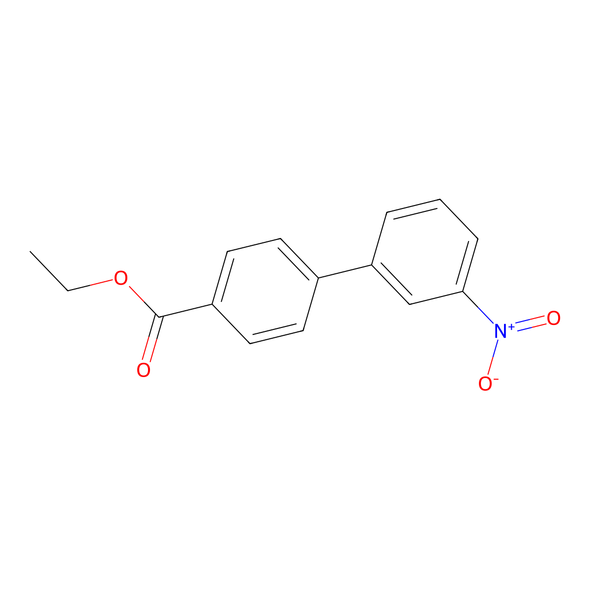 Ethyl 4-(3-nitrophenyl)benzoate molecular structure, CAS 108620-55-9