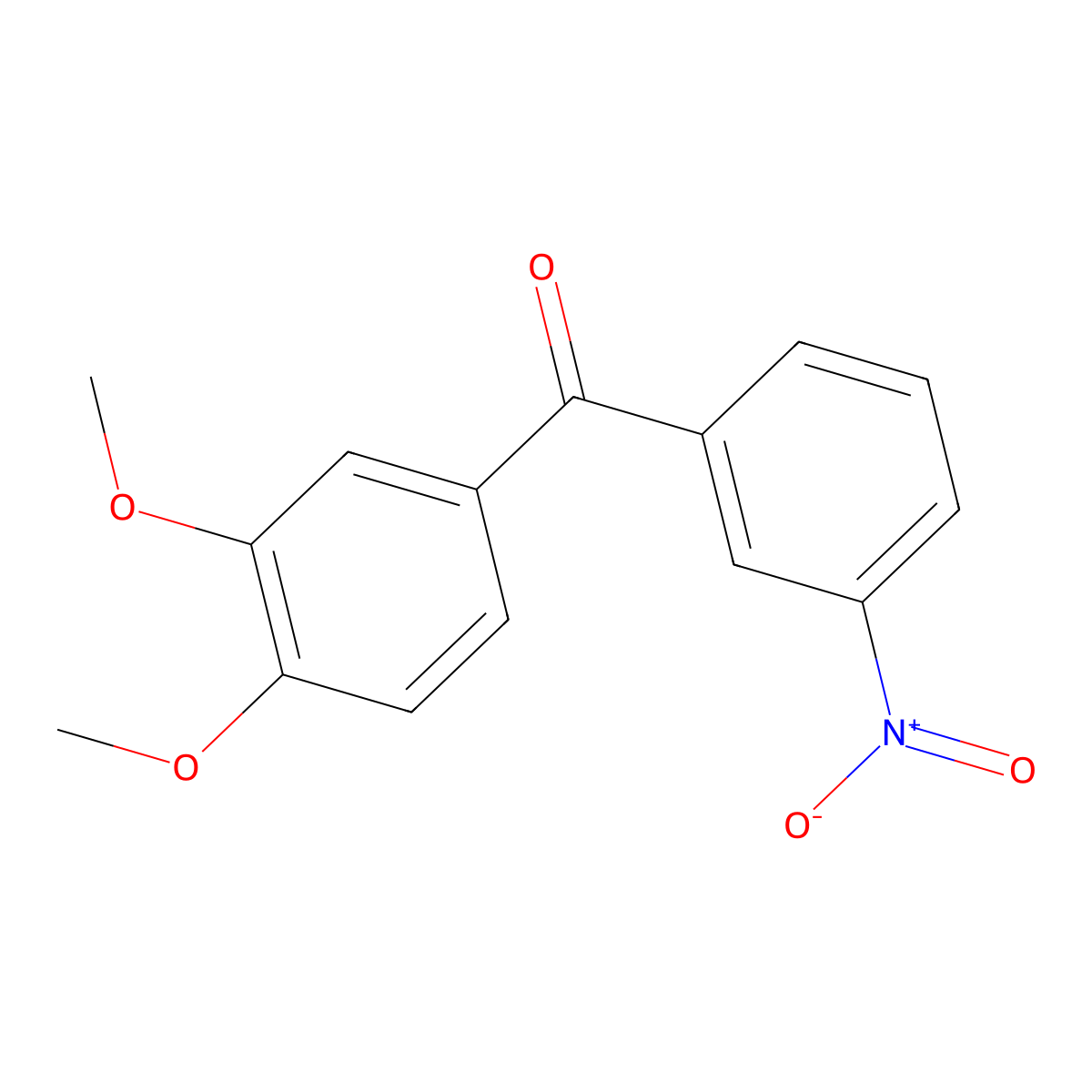(3,4-Dimethoxyphenyl)(3-nitrophenyl)methanone molecular structure, CAS 108620-68-4