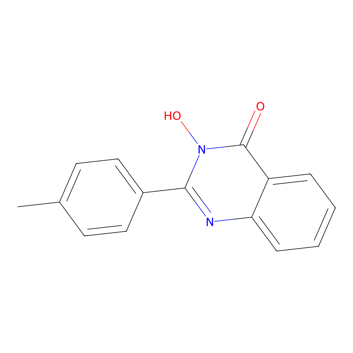 3-hydroxy-2-(4-methylphenyl)-4(3H)-quinazolinone molecular structure, CAS 108620-92-4