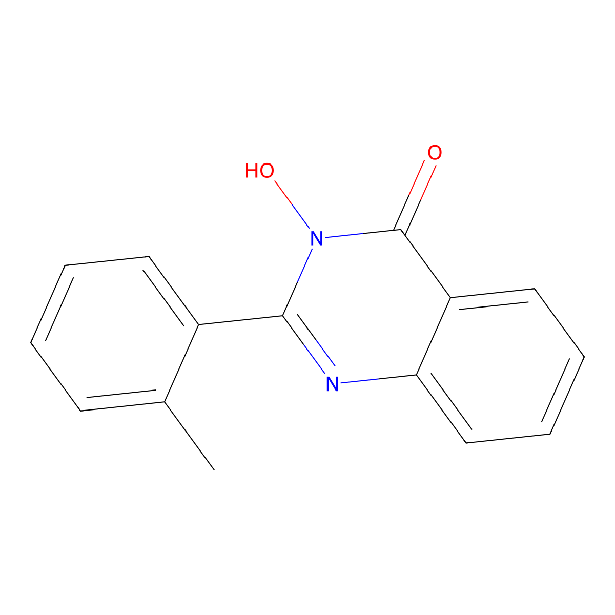 3-hydroxy-2-(2-methylphenyl)-4(3H)-quinazolinone molecular structure, CAS 108621-25-6
