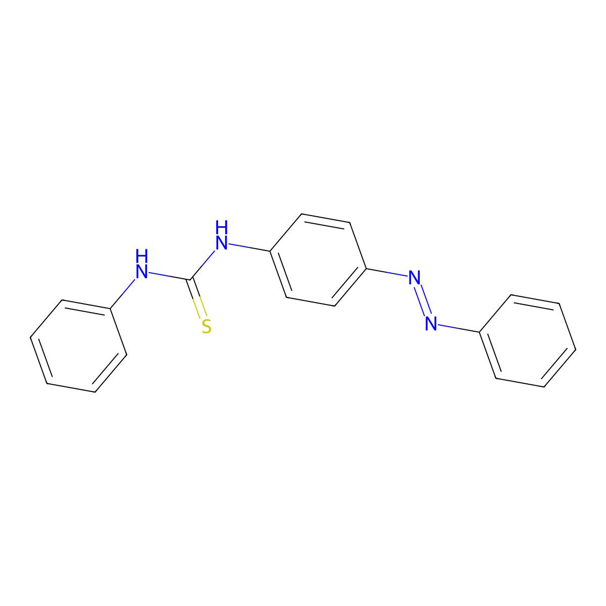 N-phenyl-N'-[4-(phenyldiazenyl)phenyl]thiourea molecular structure, CAS 1086228-35-4