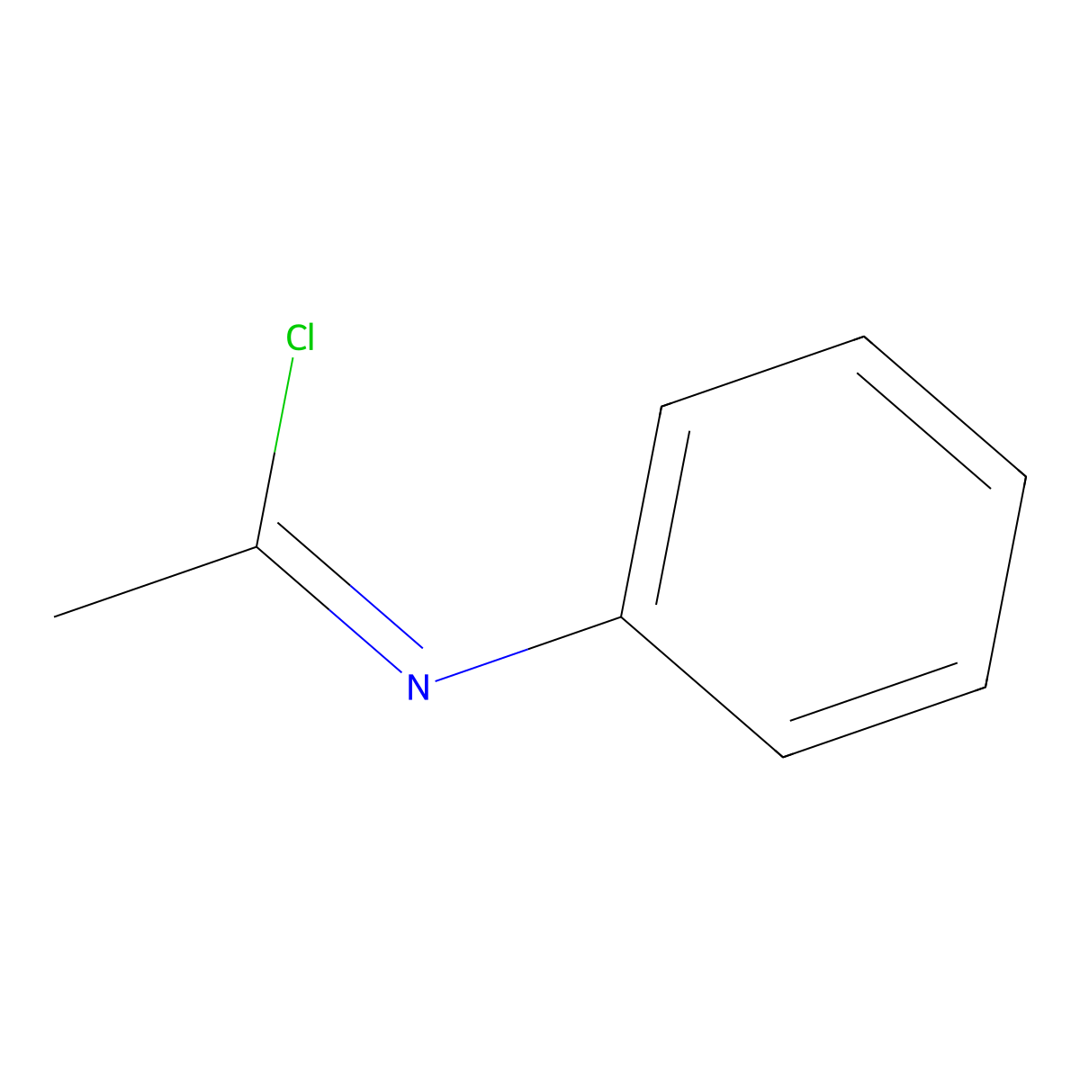 (1Z)-N-Phenyl-ethanimidoyl chloride molecular structure, CAS 1086235-45-1