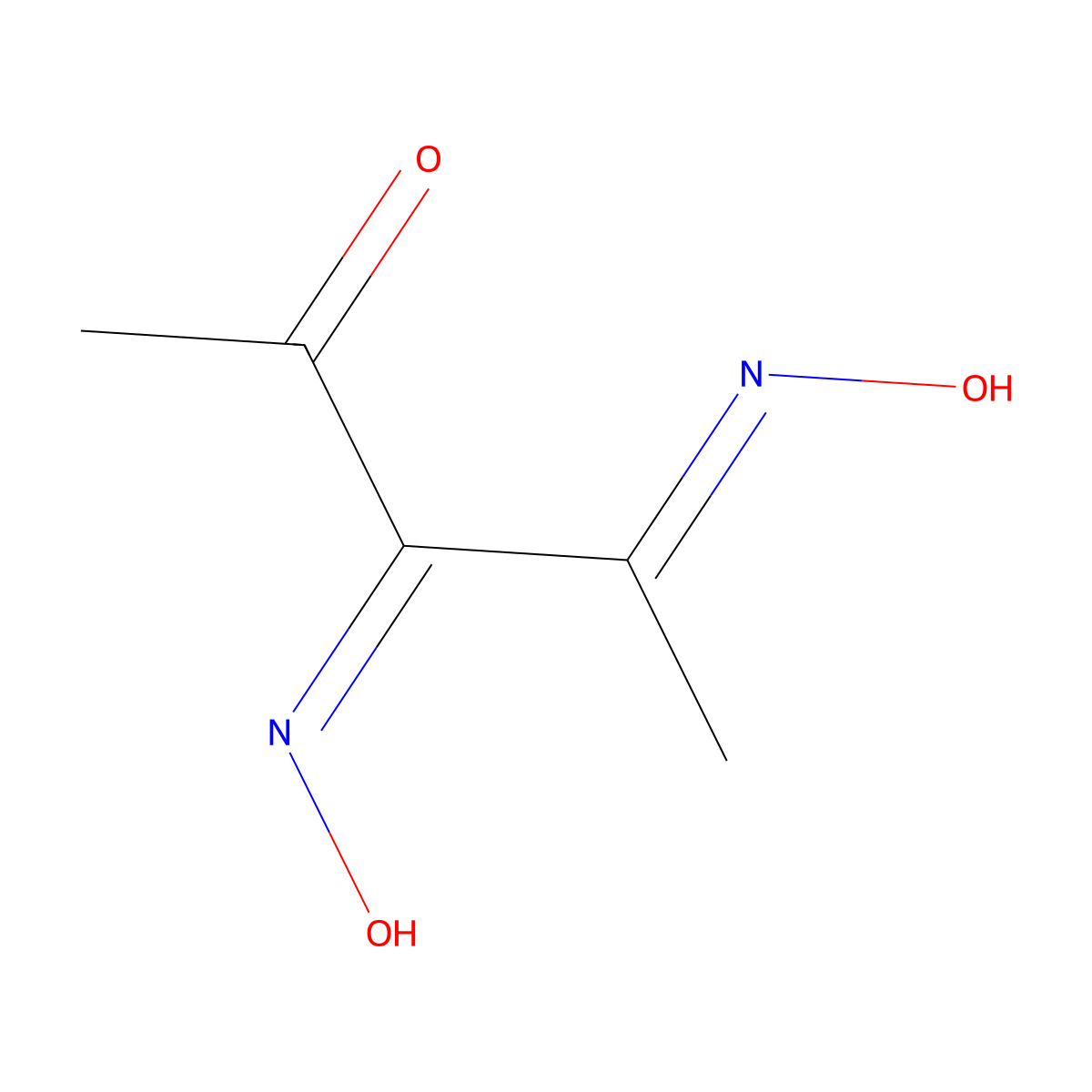 3,4-Bis(hydroxyimino)pentan-2-one molecular structure, CAS 1086263-70-8