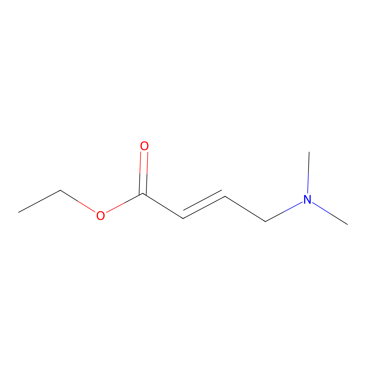 ethyl (E)-4-(dimethylamino)but-2-enoate molecular structure, CAS 1086268-91-8