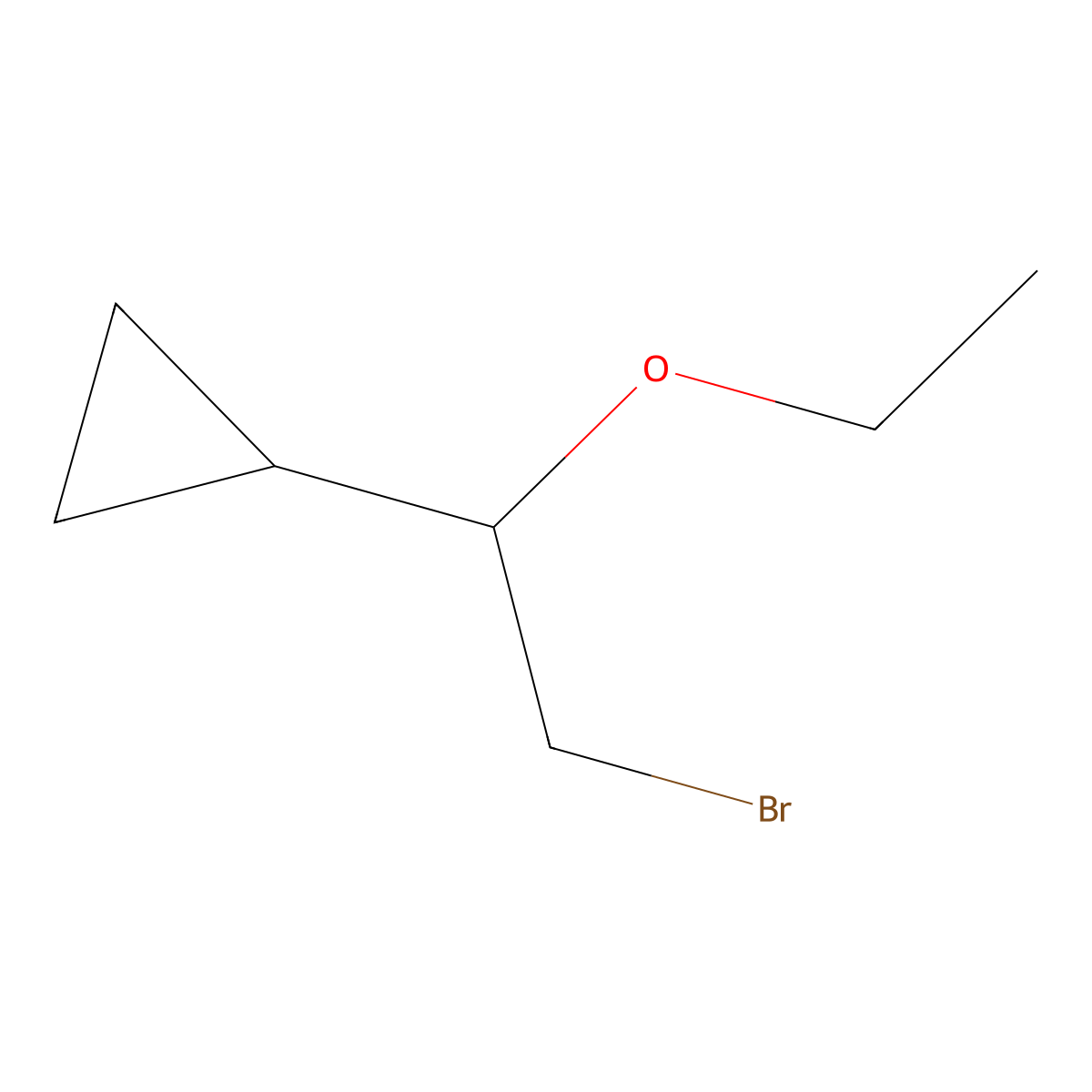(2-Bromo-1-ethoxyethyl)cyclopropane molecular structure, CAS 1086271-38-6