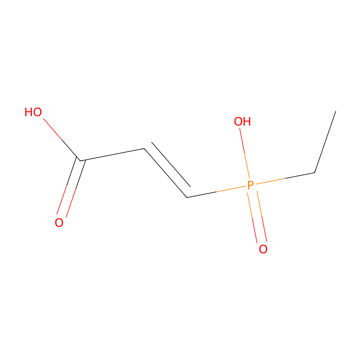 3-[Ethyl(hydroxy)phosphoryl]prop-2-enoic acid molecular structure, CAS 1086274-70-5