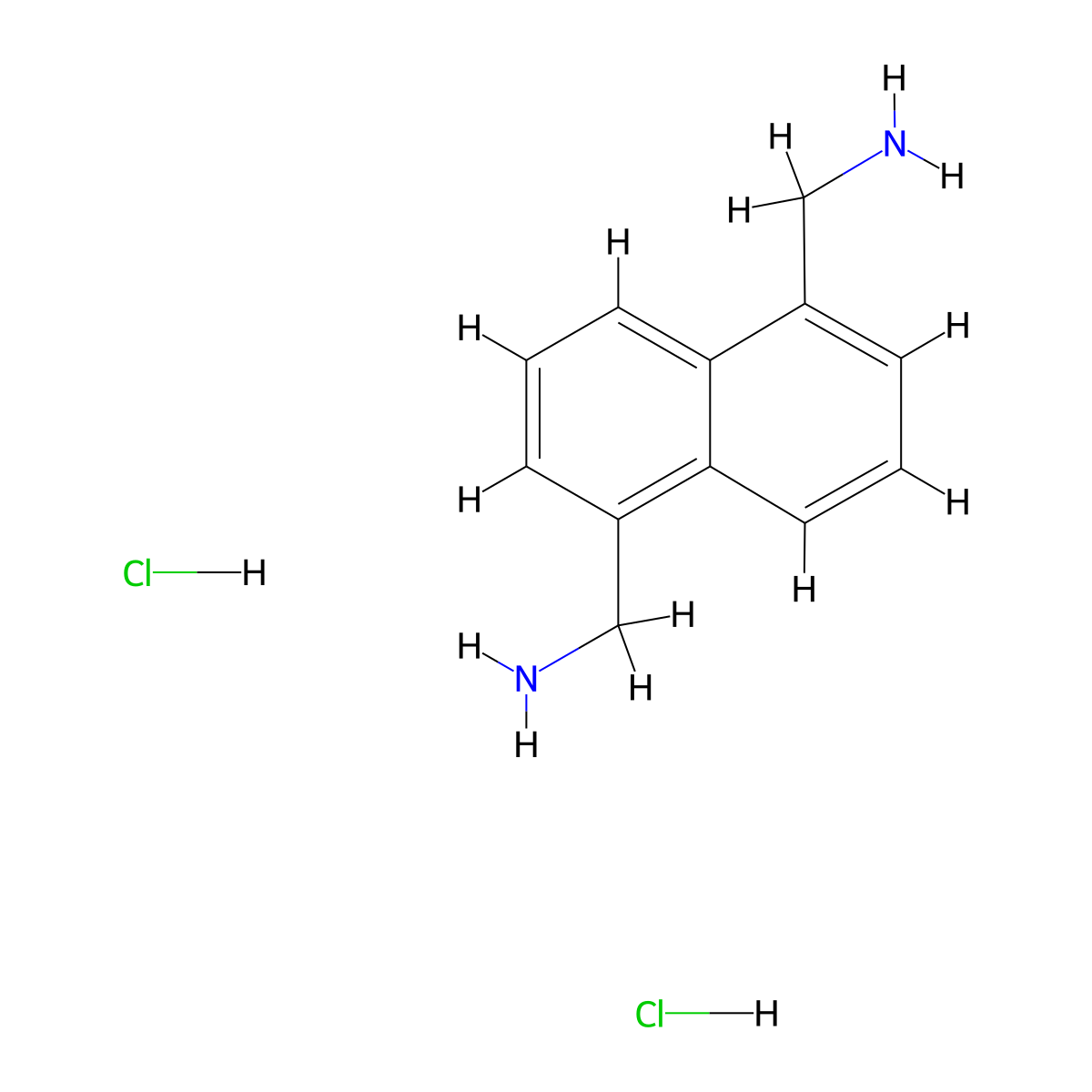 1-[5-(Aminomethyl)naphthalen-1-yl]methanamine dihydrochloride molecular structure, CAS 108629-56-7