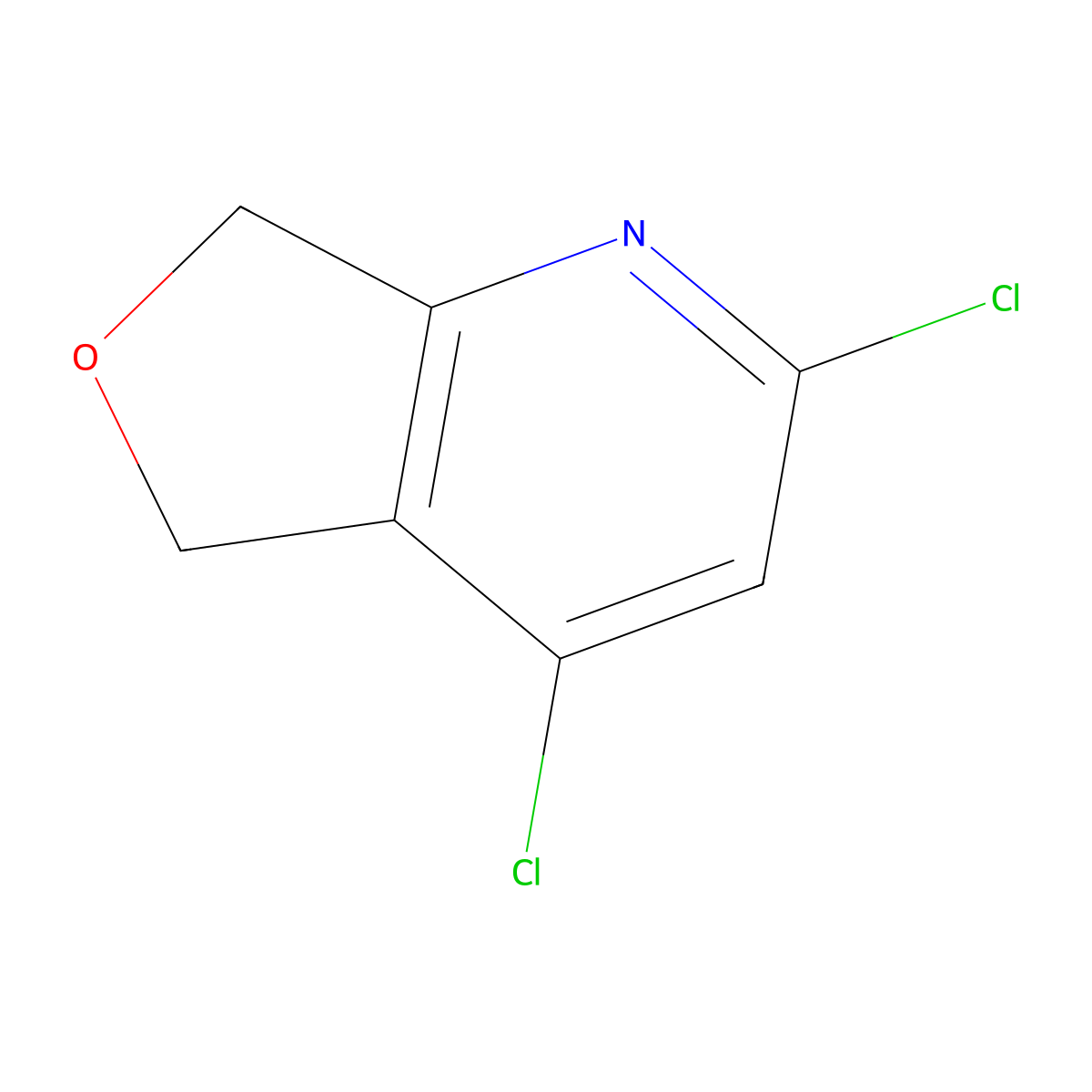2,4-Dichloro-5,7-dihydrofuro[3,4-b]pyridine molecular structure, CAS 1086321-79-0