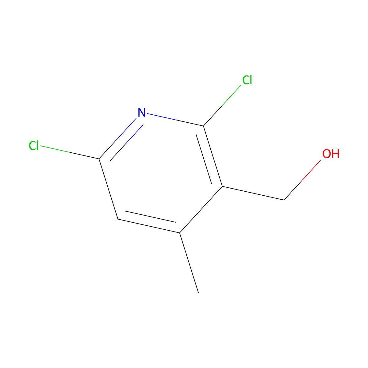 (2,6-Dichloro-4-methylpyridin-3-yl)methanol molecular structure, CAS 1086322-08-8