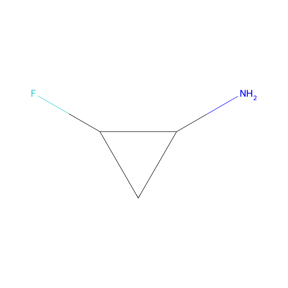 (1R,2S)-2-Fluorocyclopropan-1-amine molecular structure, CAS 1086372-16-8