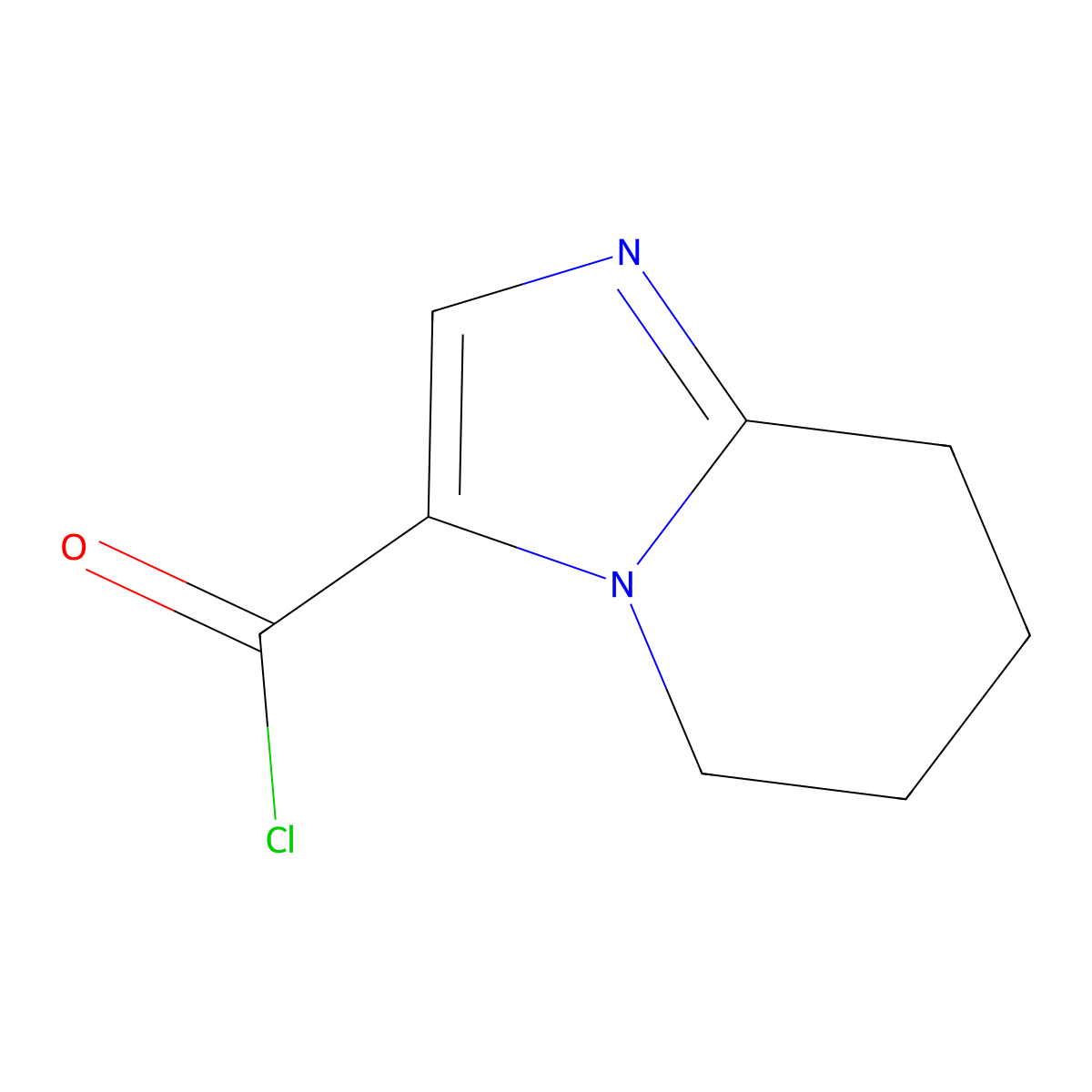 5,6,7,8-Tetrahydroimidazo[1,2-a]pyridine-3-carbonyl chloride molecular structure, CAS 1086375-56-5
