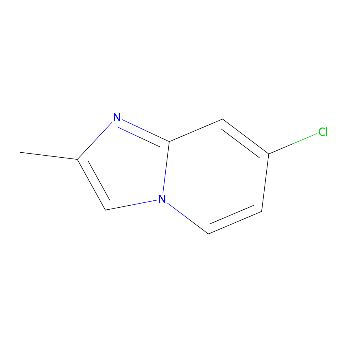 7-Chloro-2-methylimidazo(1,2-a)pyridine molecular structure, CAS 1086376-53-5