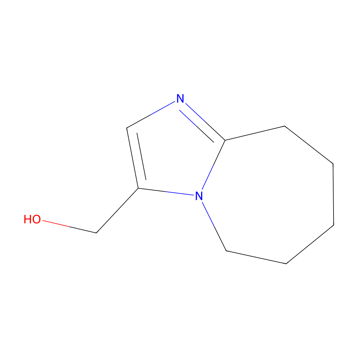 6,7,8,9-Tetrahydro-5H-imidazo[1,2-a]azepin-3-ylmethanol molecular structure, CAS 1086376-75-1