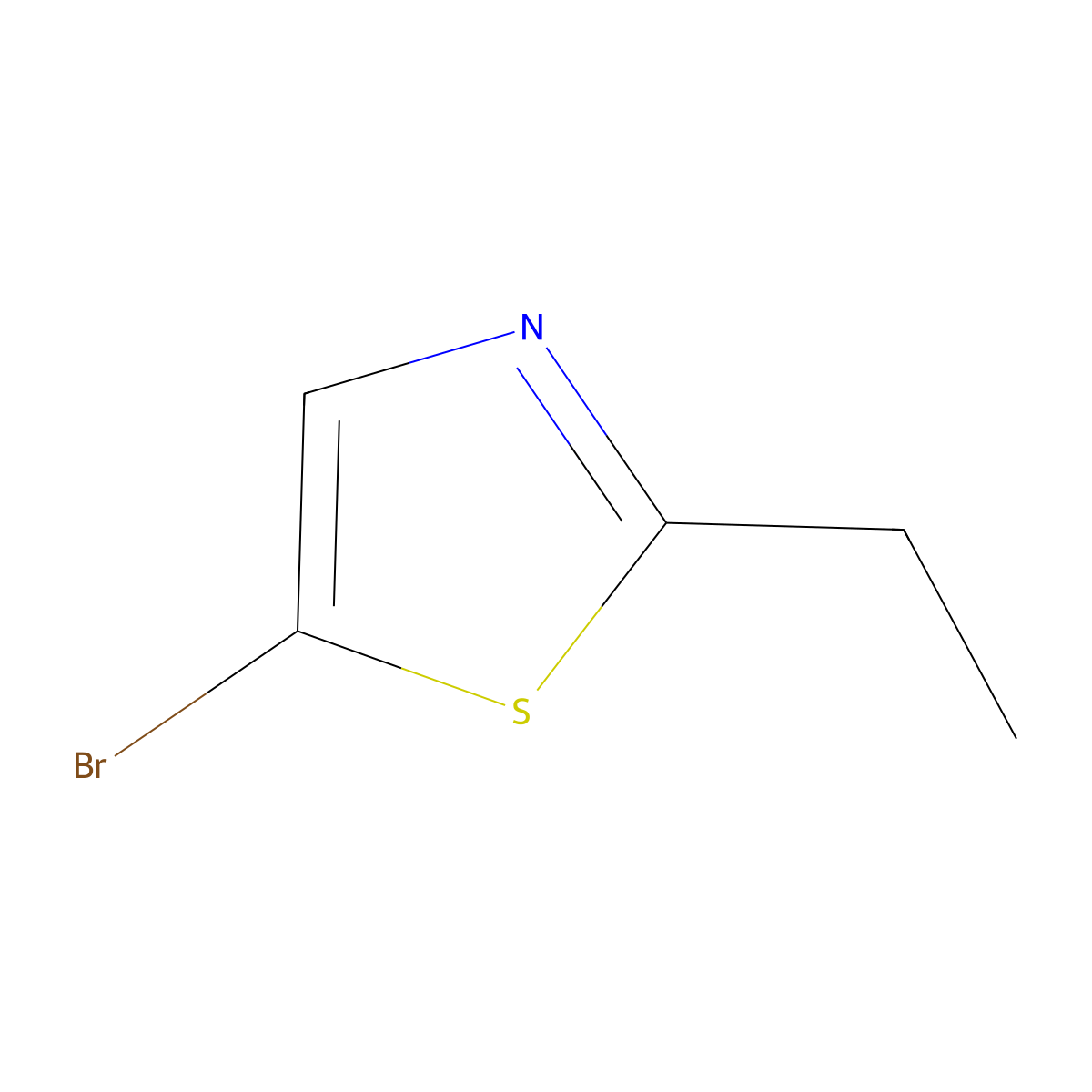 5-Bromo-2-ethylthiazole molecular structure, CAS 1086382-44-6