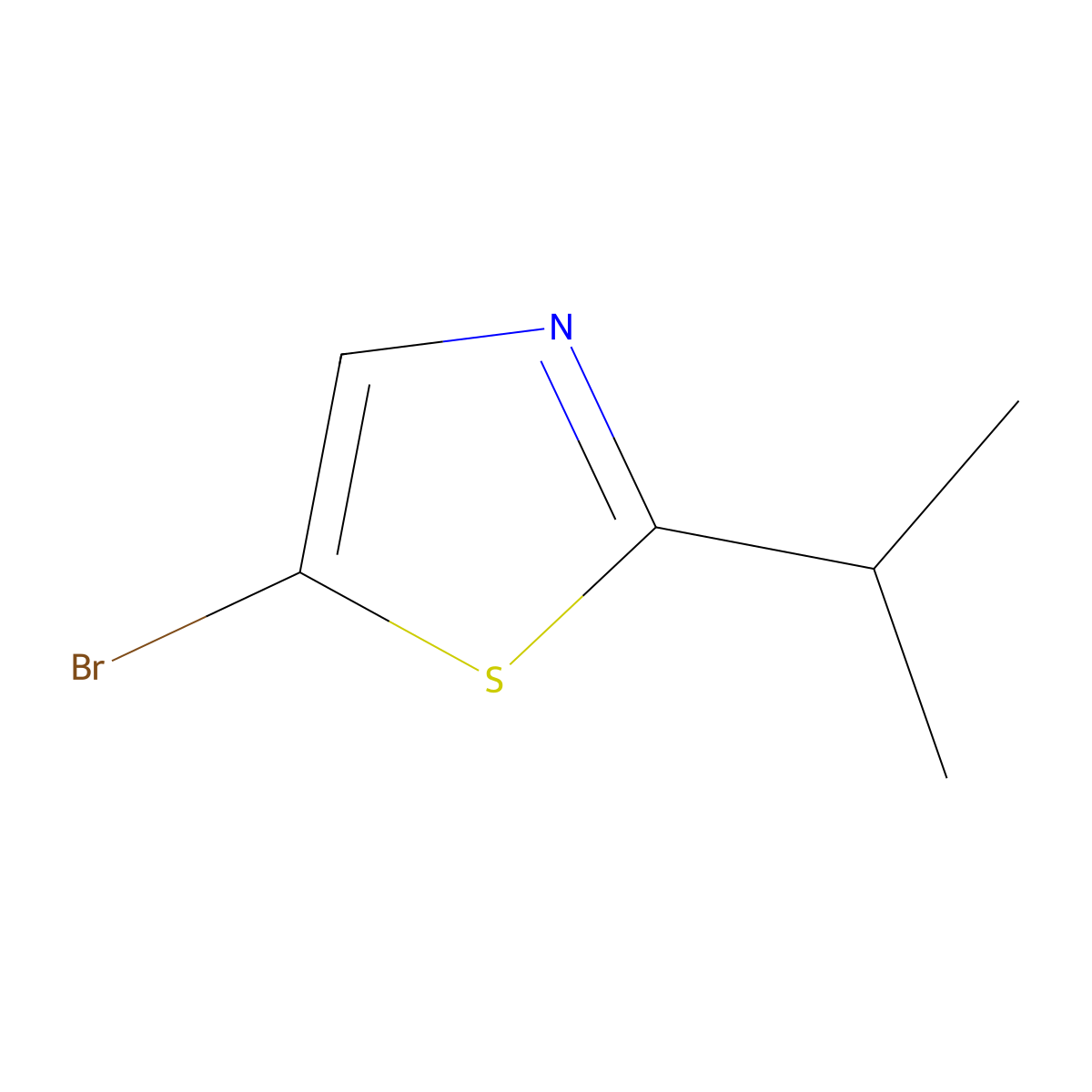 5-Bromo-2-isopropylthiazole molecular structure, CAS 1086382-46-8