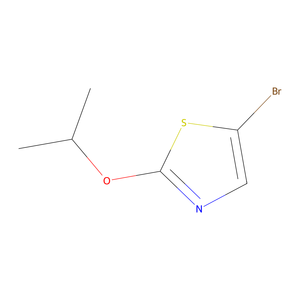 5-Bromo-2-isopropoxythiazole molecular structure, CAS 1086382-62-8