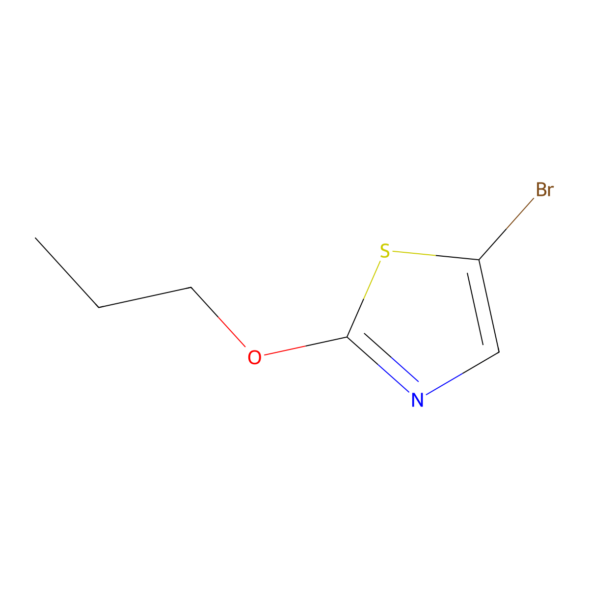 5-Bromo-2-propoxythiazole molecular structure, CAS 1086382-64-0