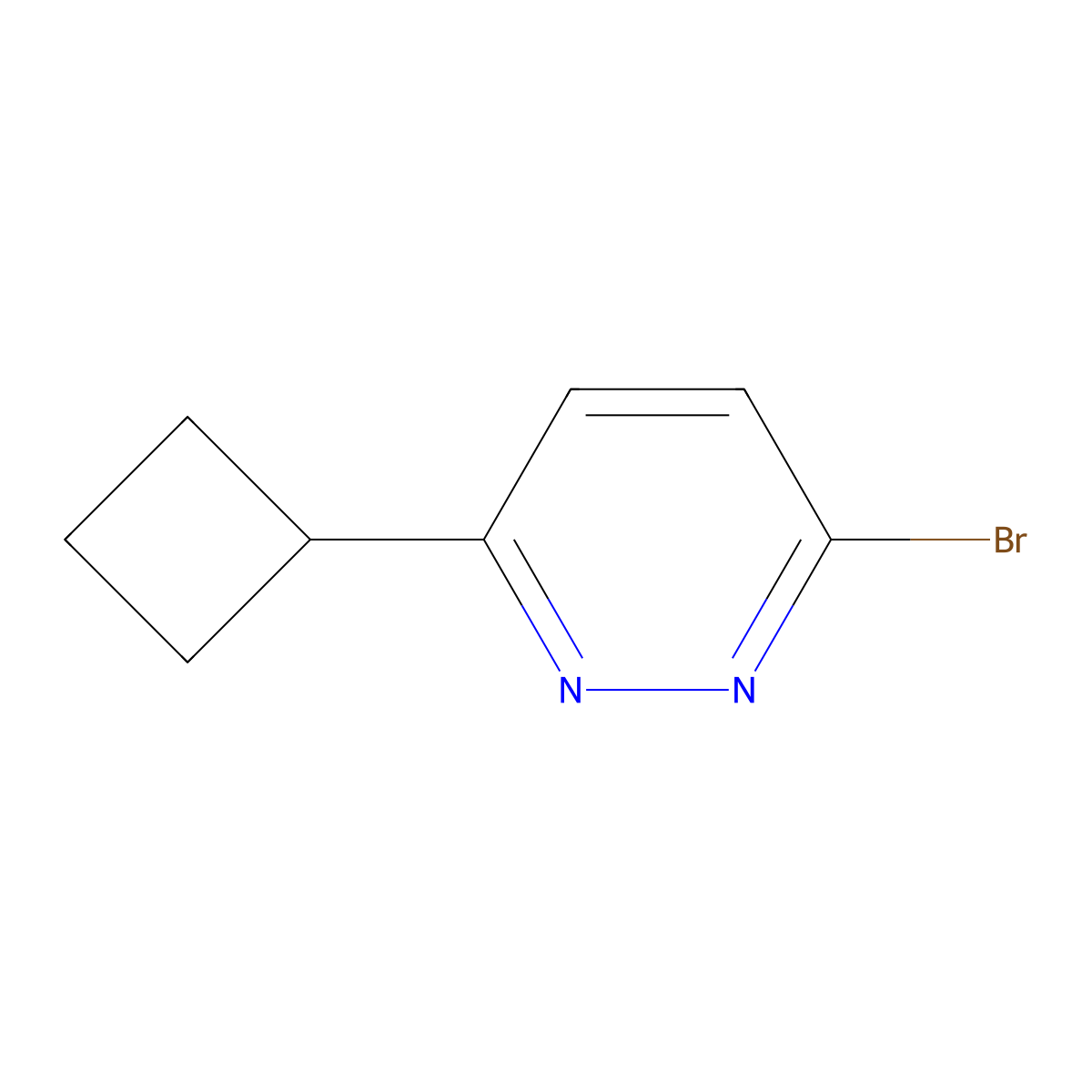 3-Bromo-6-cyclobutylpyridazine molecular structure, CAS 1086384-05-5