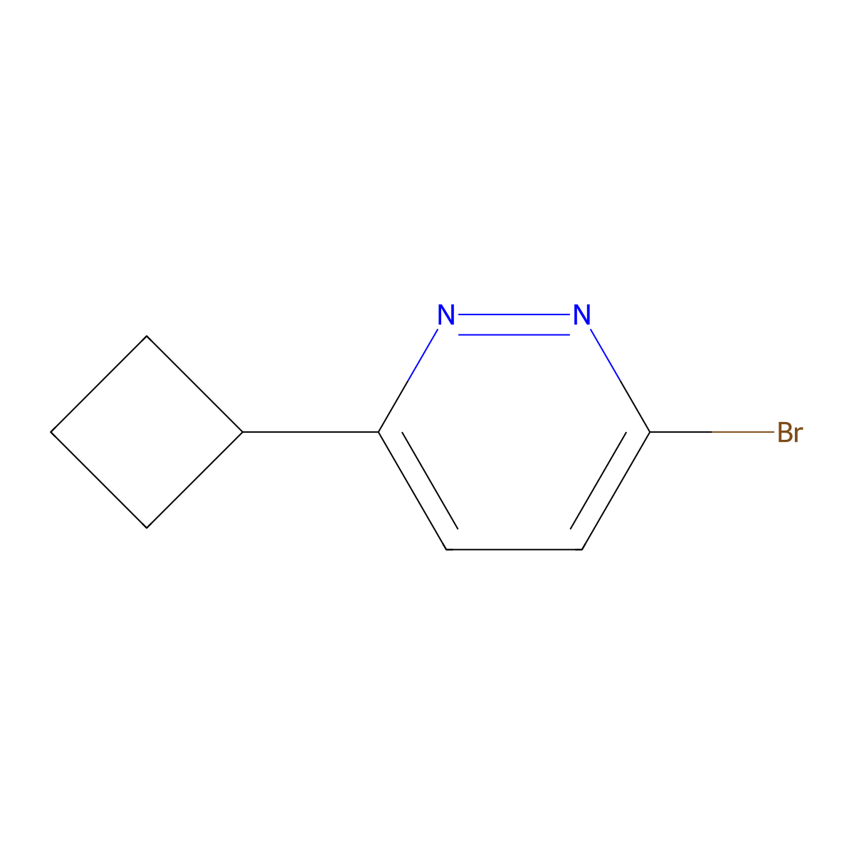 3-Bromo-6-cyclobutylpyridazine molecular structure, CAS 1086384-05-5