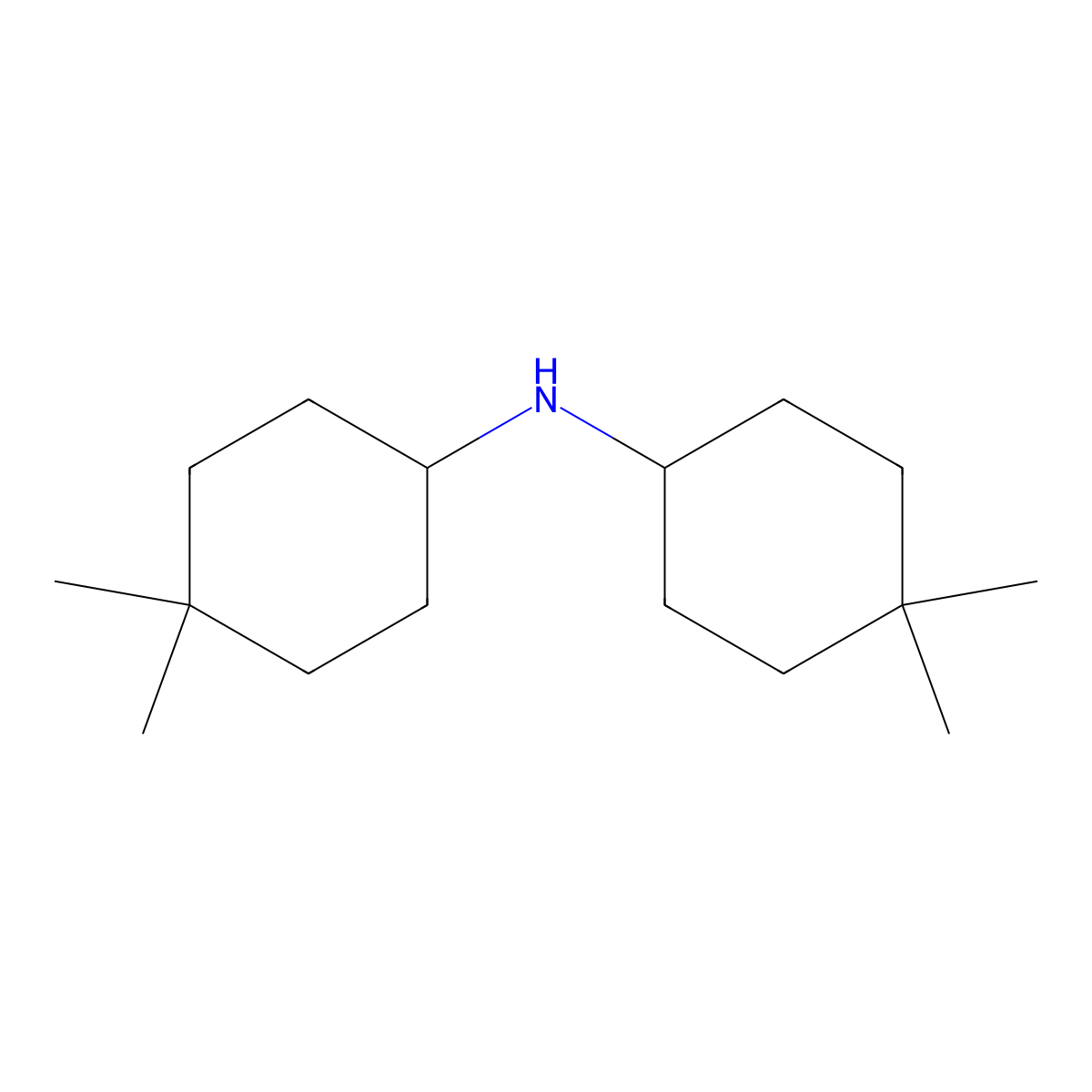 N-(4,4-dimethylcyclohexyl)-4,4-dimethylcyclohexan-1-amine molecular structure, CAS 1086385-03-6