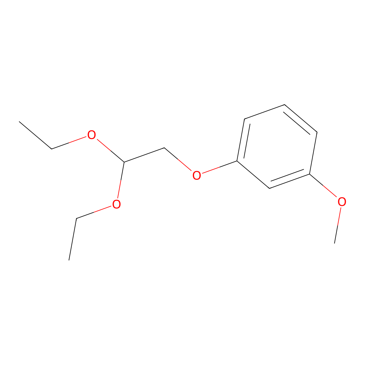 1-(2,2-Diethoxyethoxy)-3-methoxybenzene molecular structure, CAS 108639-46-9