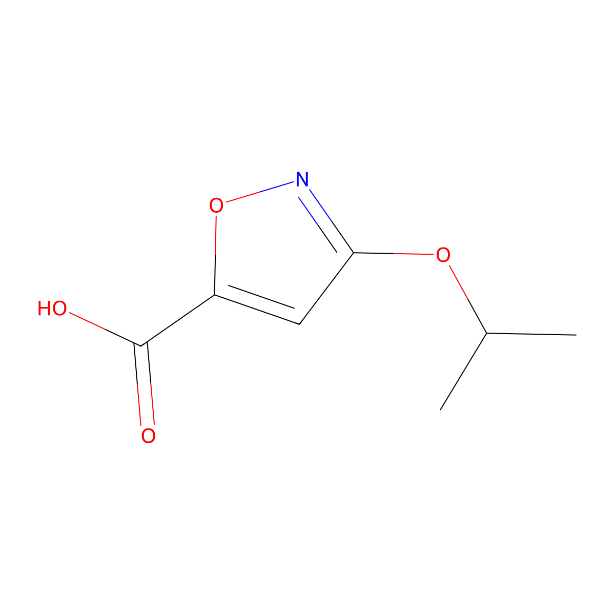 3-Isopropoxyisoxazole-5-carboxylic acid molecular structure, CAS 1086391-25-4