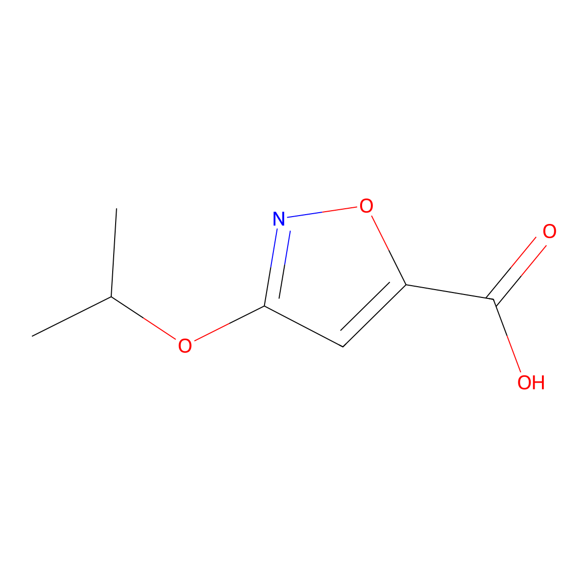 3-Isopropoxyisoxazole-5-carboxylic acid molecular structure, CAS 1086391-25-4