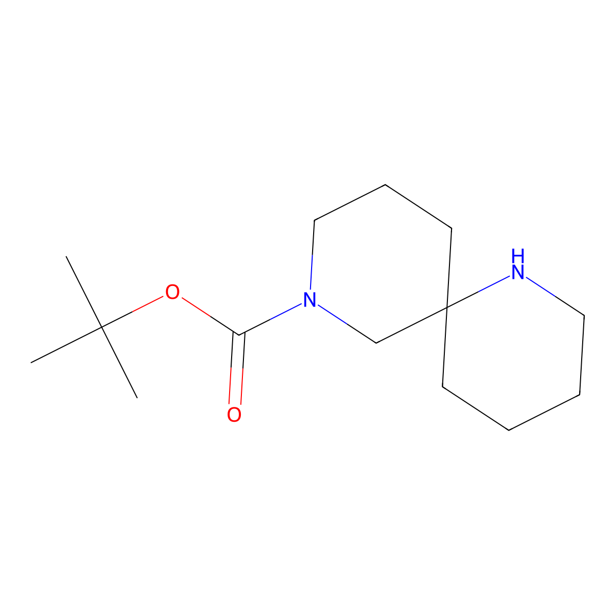 1,8-Diazaspiro[5.5]undecane-8-carboxylic acid tert-butyl ester molecular structure, CAS 1086394-59-3