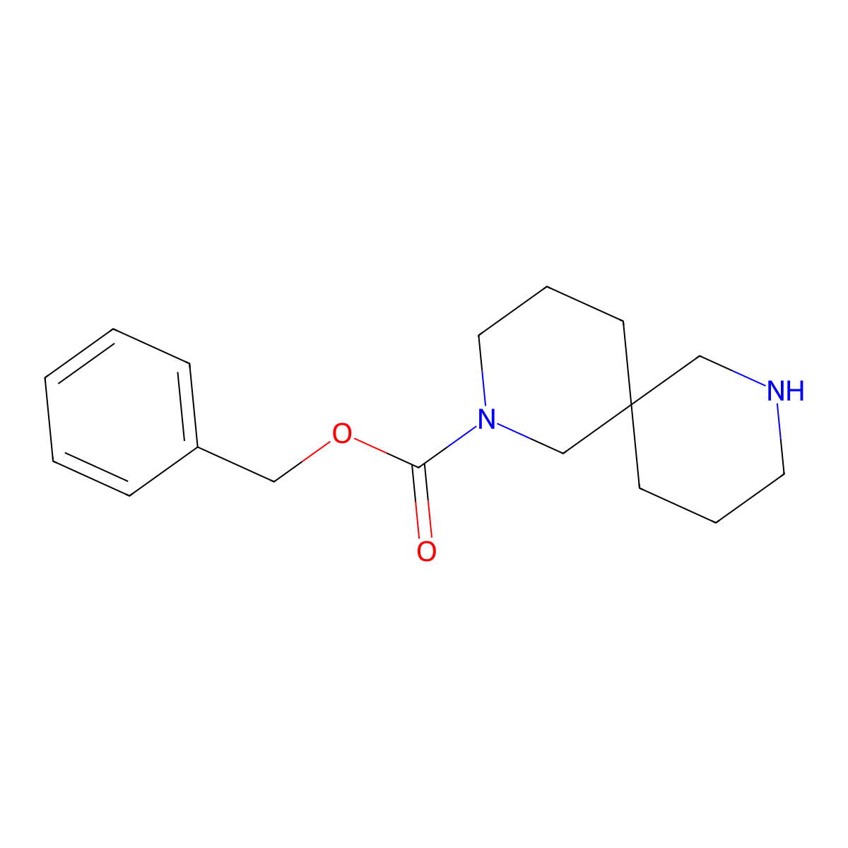 2-Cbz-2,8-diazaspiro[5.5]undecane molecular structure, CAS 1086394-63-9