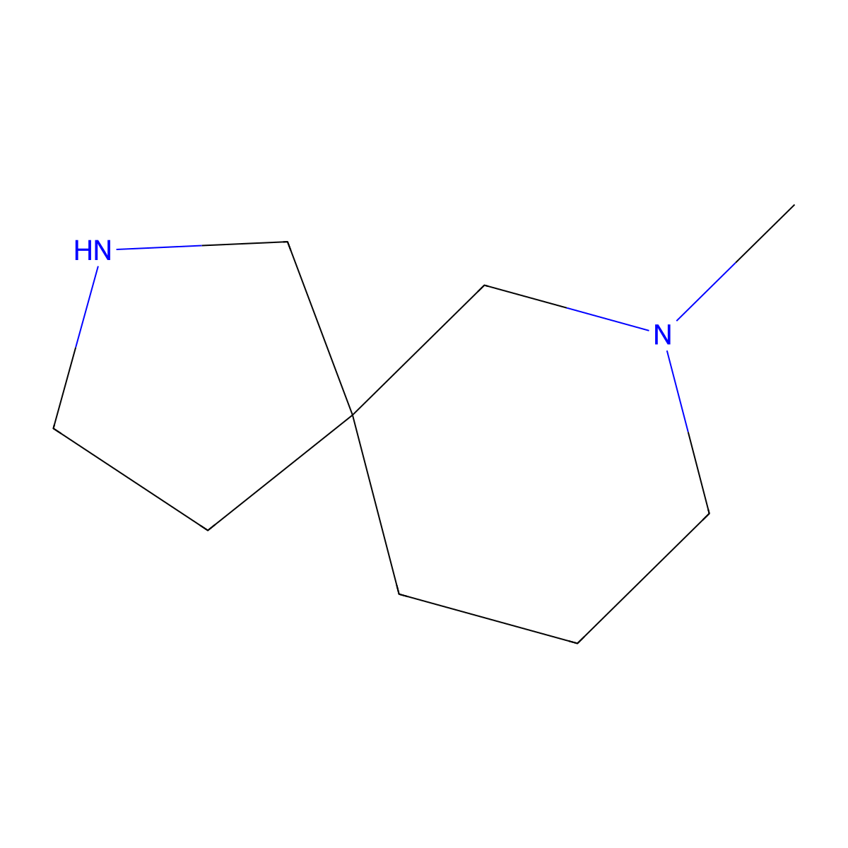 7-Methyl-2,7-diazaspiro(4.5)decane molecular structure, CAS 1086395-12-1