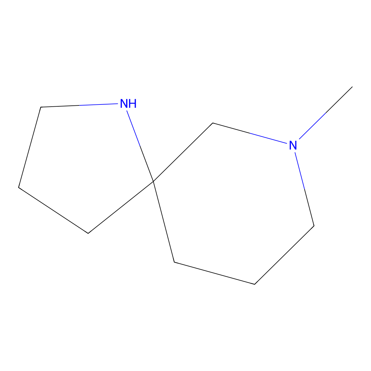 7-Methyl-1,7-diazaspiro[4.5]decane molecular structure, CAS 1086395-14-3