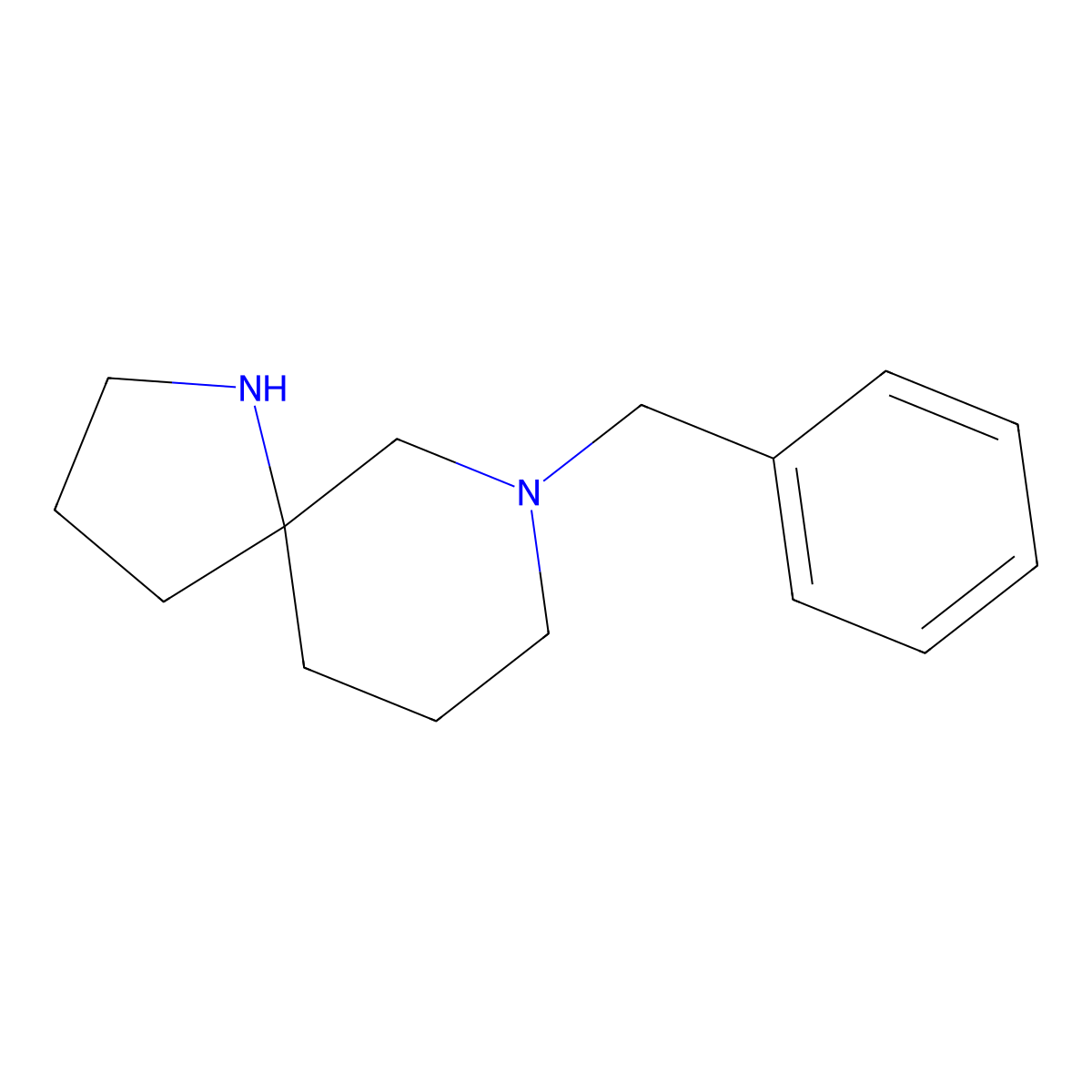 7-Benzyl-1,7-diazaspiro[4.5]decane molecular structure, CAS 1086395-20-1