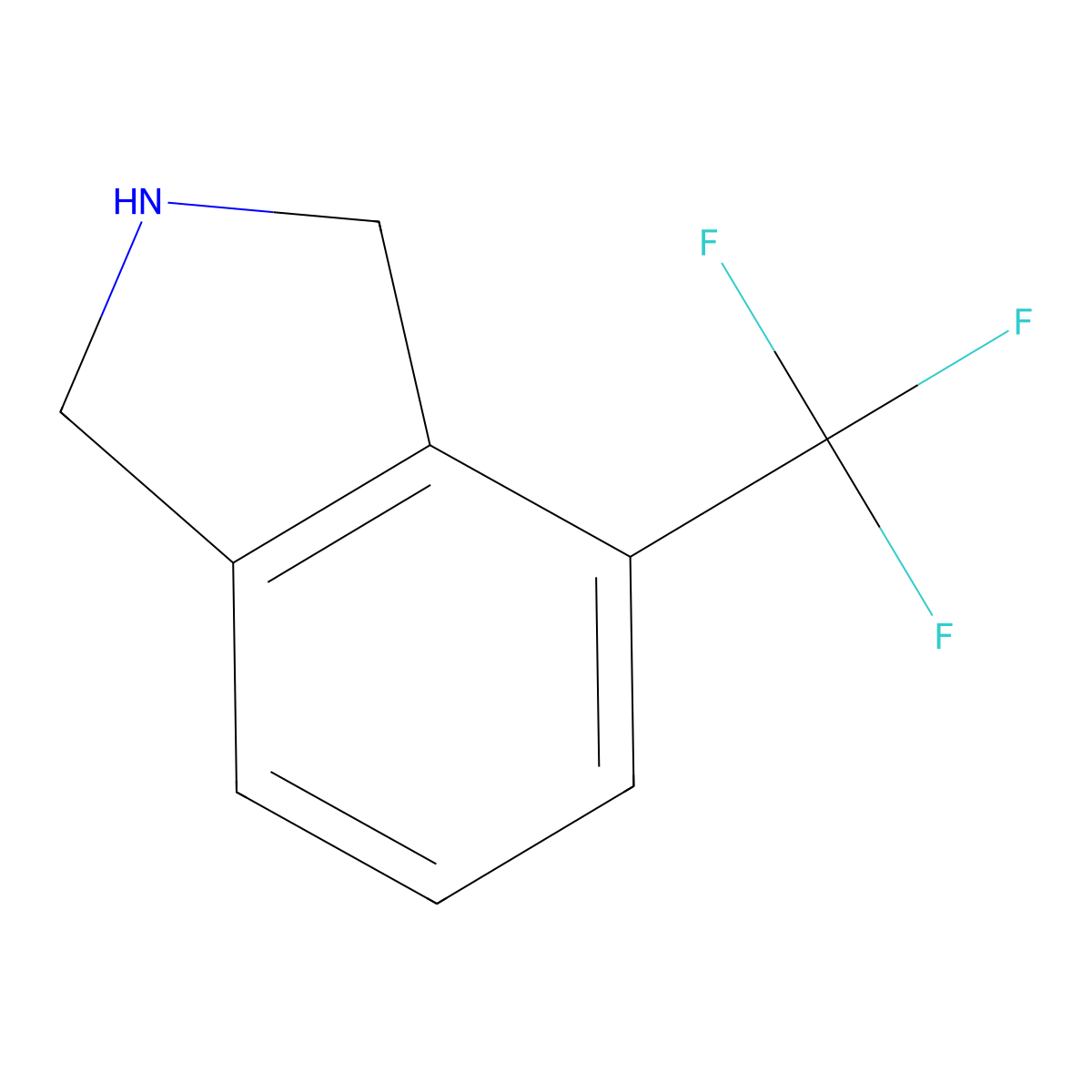 4-(Trifluoromethyl)isoindoline molecular structure, CAS 1086395-63-2