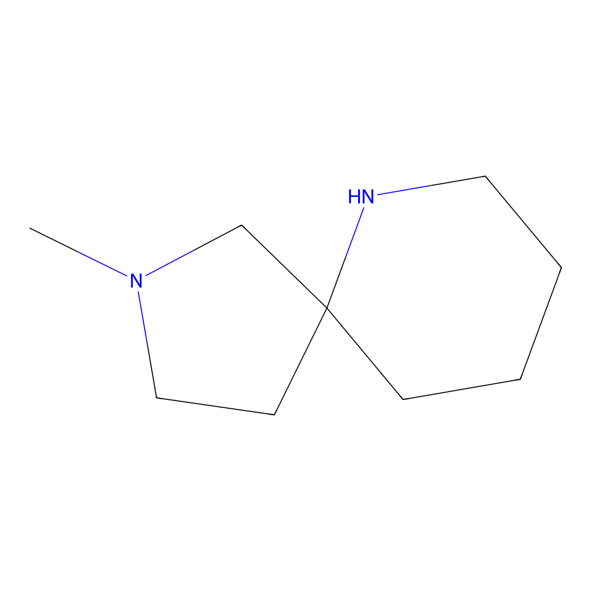2-Methyl-2,6-diazaspiro[4.5]decane molecular structure, CAS 1086395-69-8