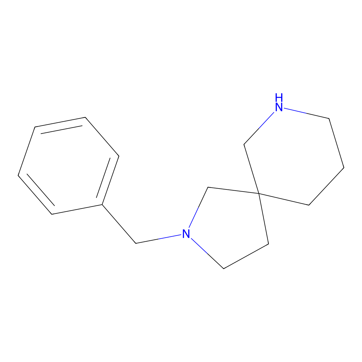 2-Benzyl-2,7-diazaspiro[4.5]decane molecular structure, CAS 1086395-71-2