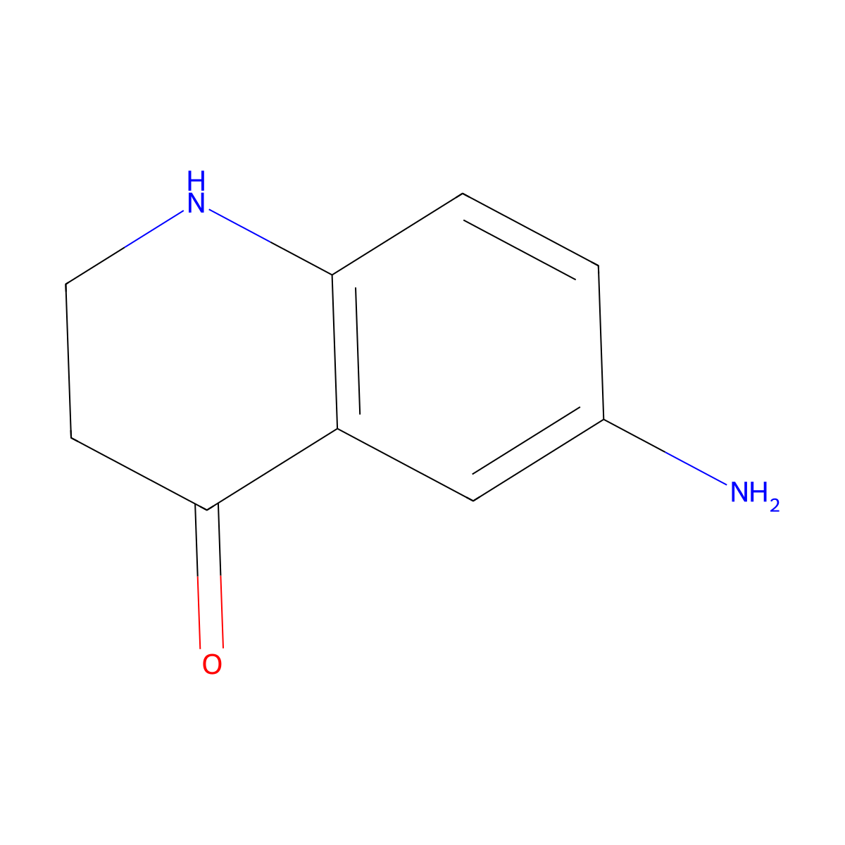 6-Amino-2,3-dihydroquinolin-4(1H)-one molecular structure, CAS 1086397-91-2