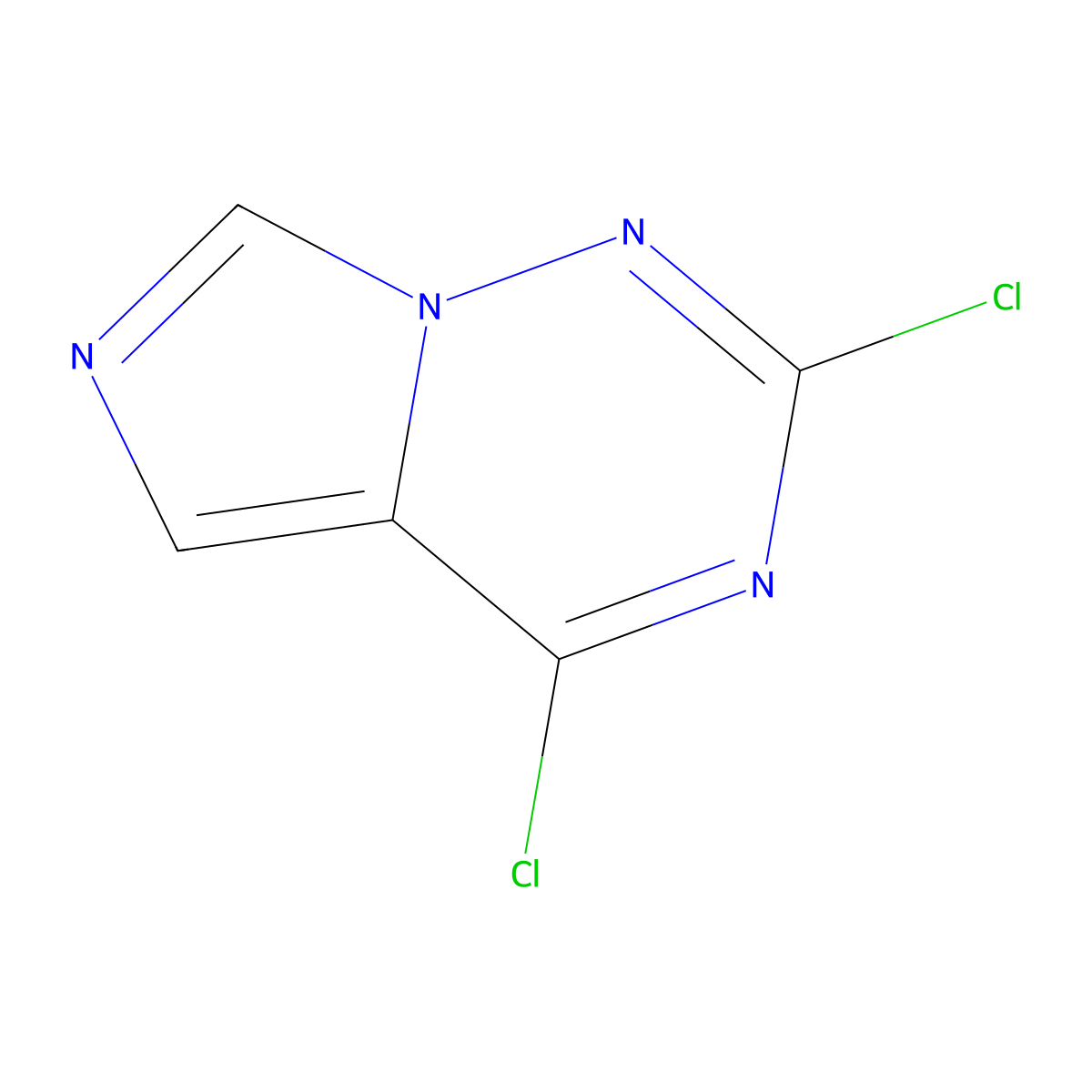 2,4-Dichloroimidazo[5,1-f][1,2,4]triazine molecular structure, CAS 1086398-79-9