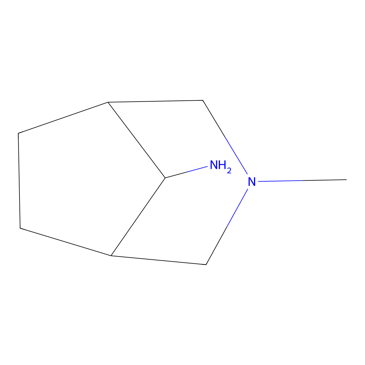 3-Methyl-3-azabicyclo[3.2.1]octan-8-amine molecular structure, CAS 108640-12-6