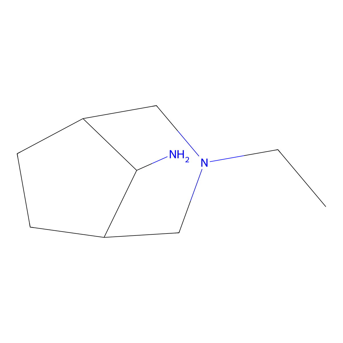 3-Ethyl-3-azabicyclo[3.2.1]octan-8-amine molecular structure, CAS 108640-14-8
