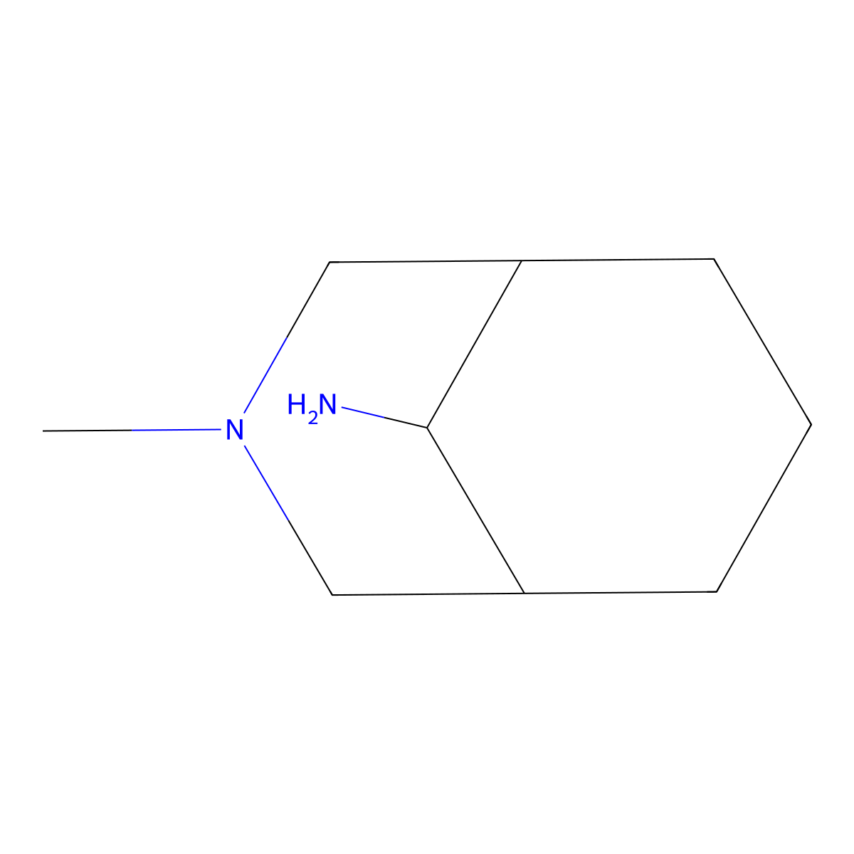 3-Methyl-3-aza-bicyclo[3.3.1]non-9-ylamine molecular structure, CAS 108640-16-0