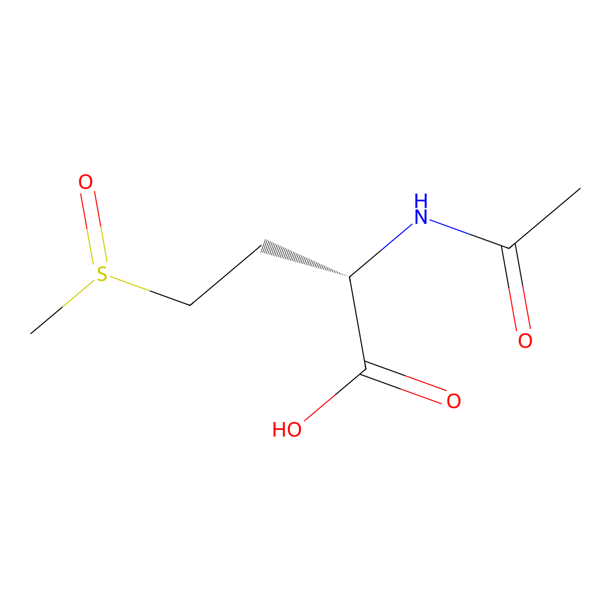 Acetyl-L-methionine sulfoxide molecular structure, CAS 108646-71-5