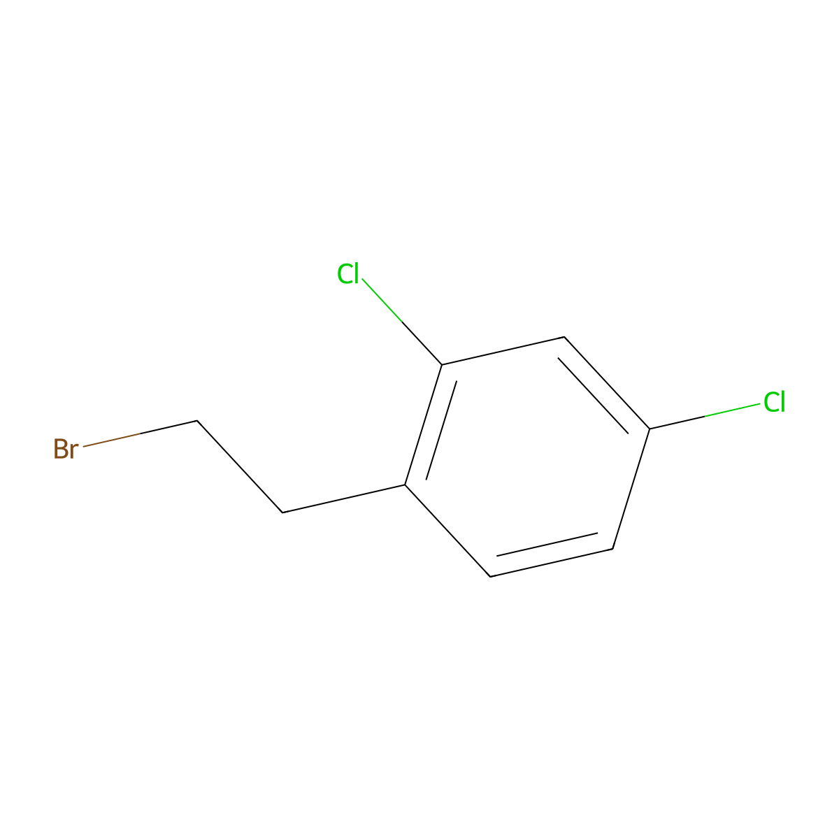 2,4-Dichlorophenethyl bromide molecular structure, CAS 108649-59-8