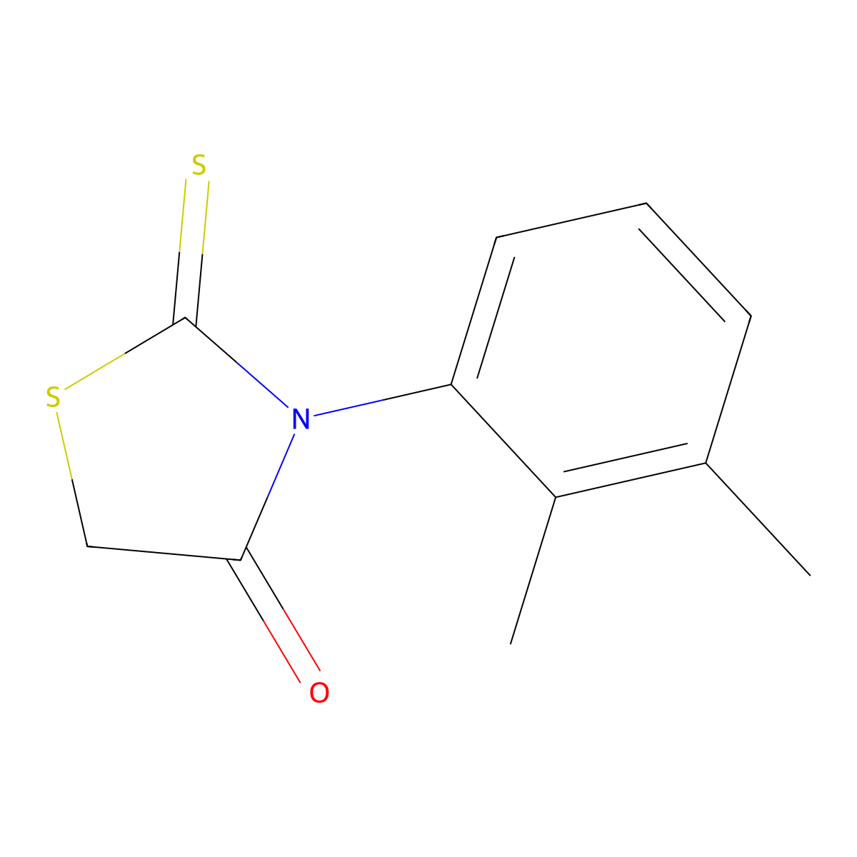 3-(2,3-Dimethylphenyl)-2-thioxo-1,3-thiazolidin-4-one molecular structure, CAS 108654-36-0