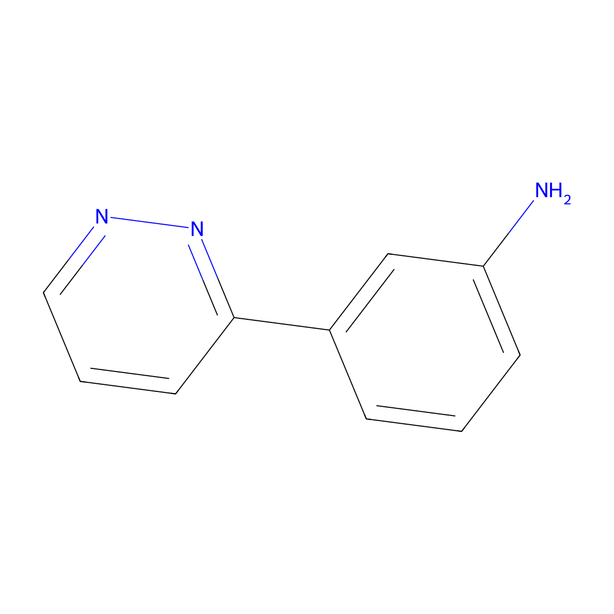 3-(Pyridazin-3-yl)aniline molecular structure, CAS 108655-21-6