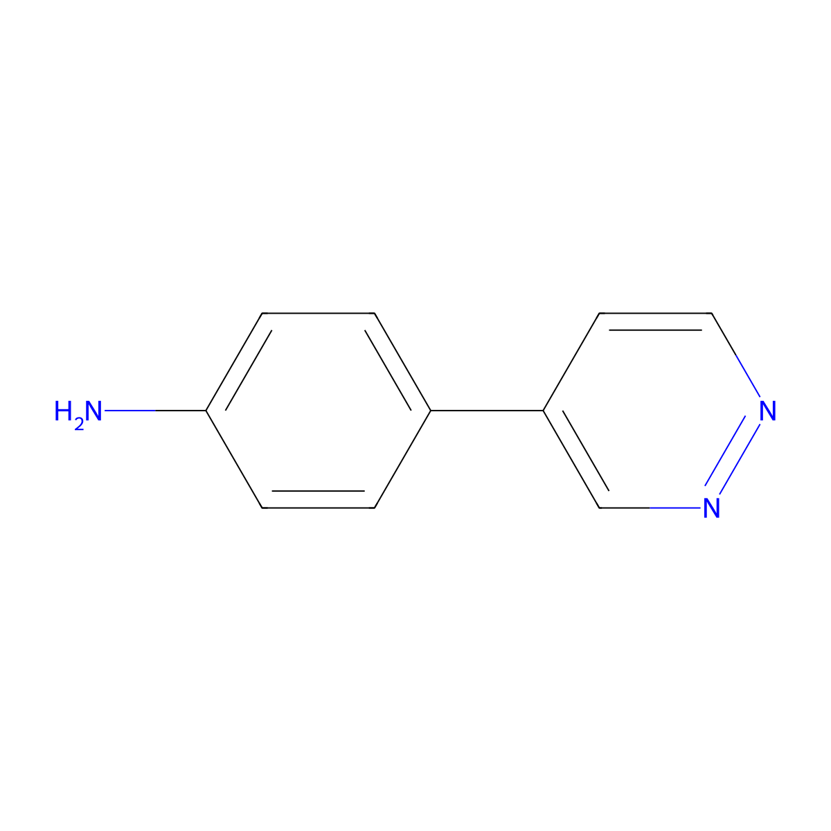 4-(Pyridazin-4-yl)aniline molecular structure, CAS 108655-23-8