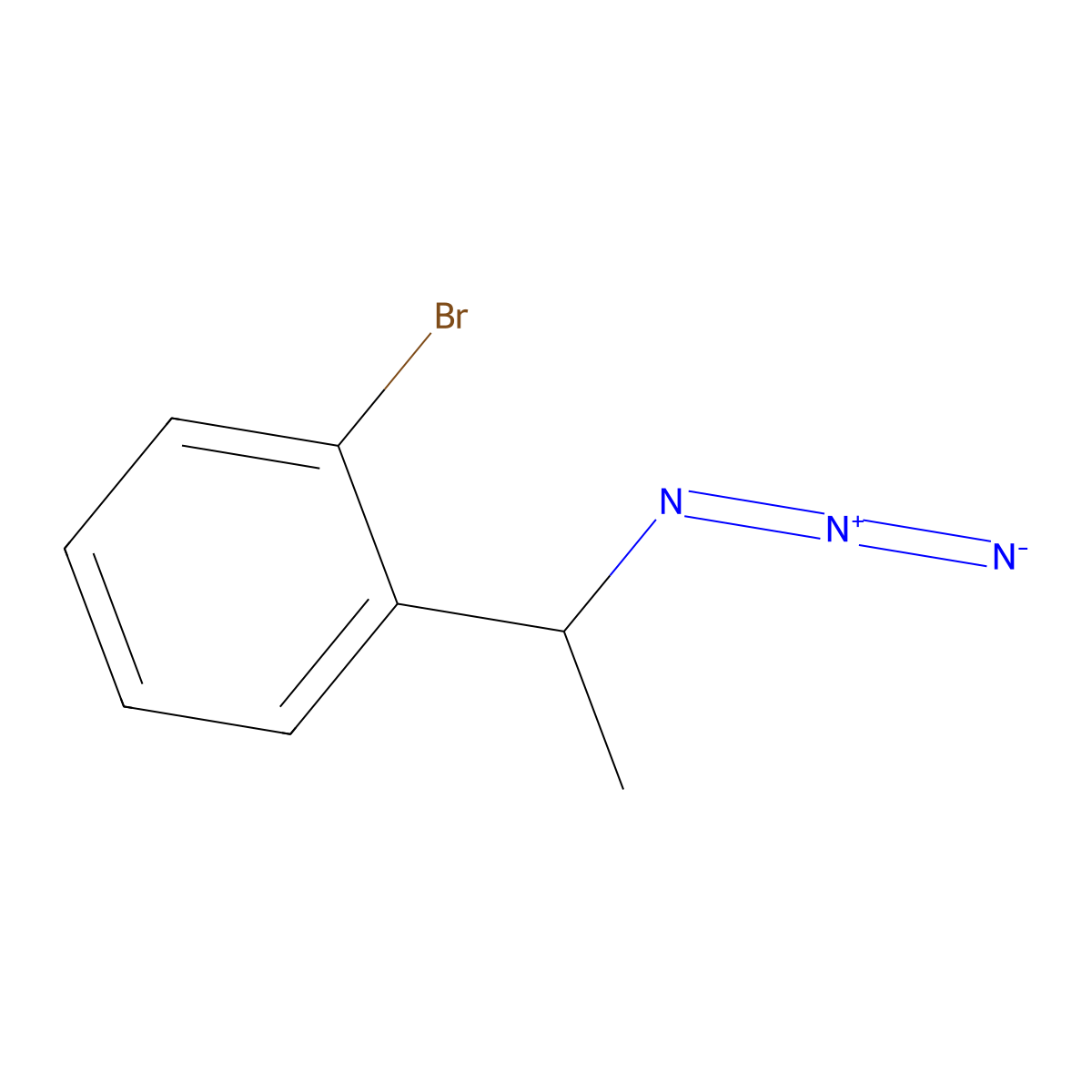 1-[(1R)-1-azidoethyl]-2-bromobenzene molecular structure, CAS 1086599-67-8
