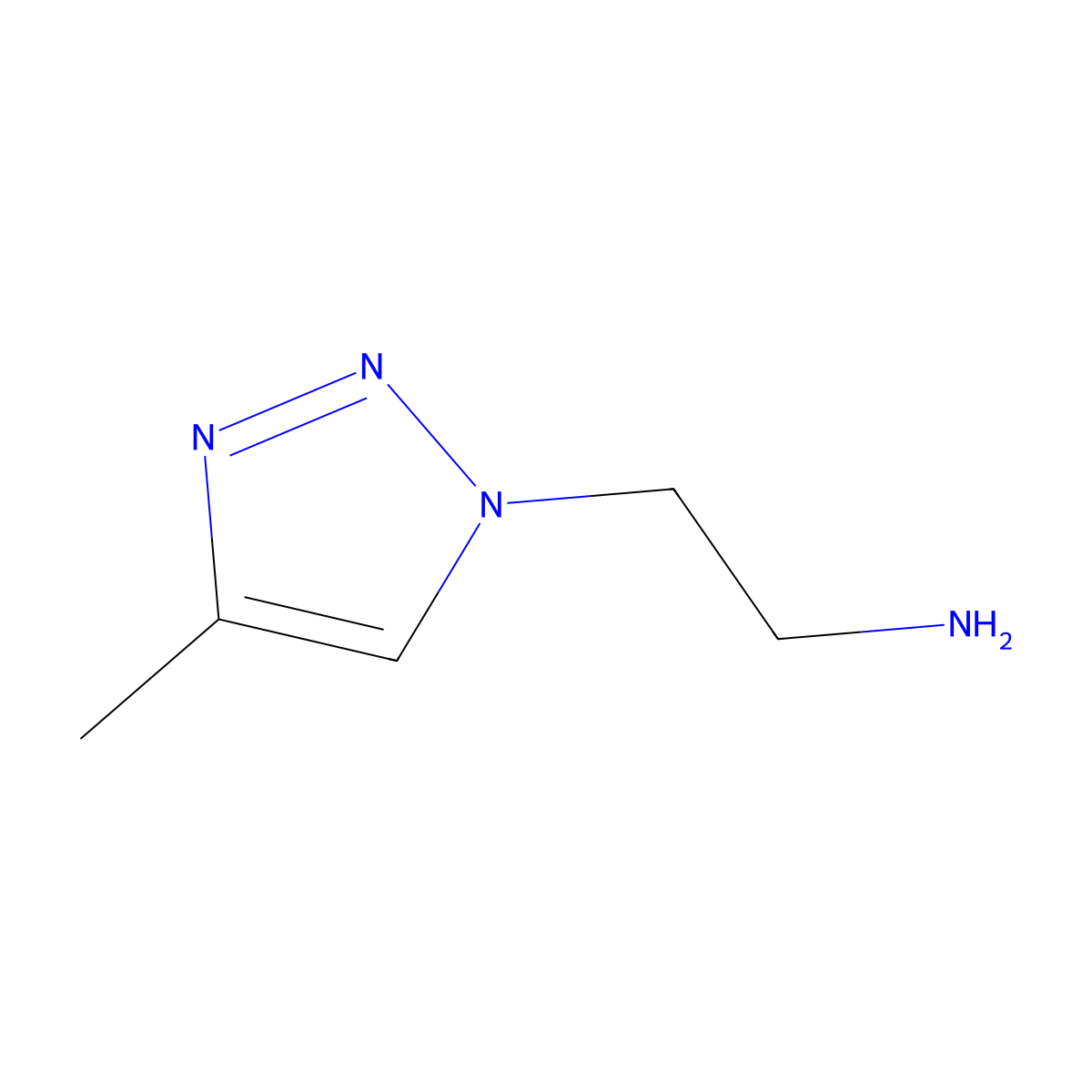 2-(4-Methyl-1H-1,2,3-triazol-1-yl)ethanamine molecular structure, CAS 1086601-35-5
