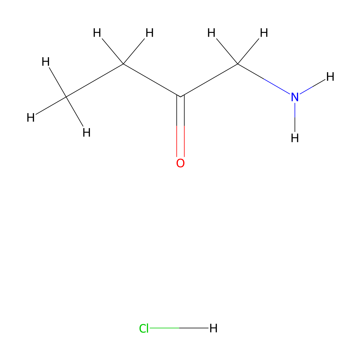 1-aminobutan-2-one Hydrochloride molecular structure, CAS 108661-54-7
