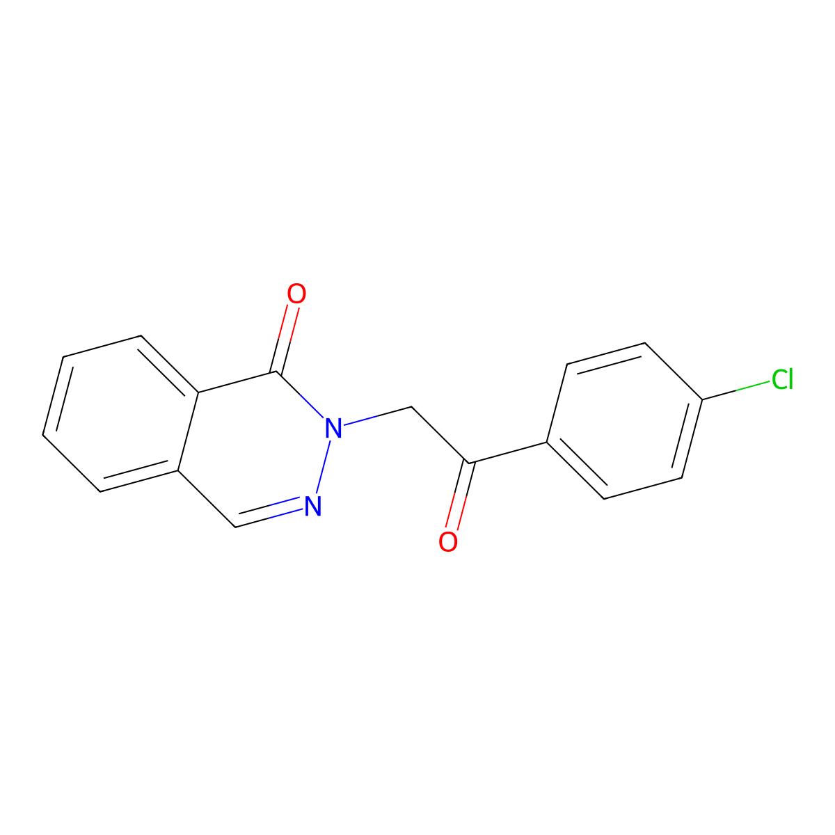 2-[2-(4-chlorophenyl)-2-oxoethyl]-1(2H)-phthalazinone molecular structure, CAS 108664-73-9